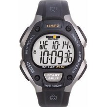 Men's Ironman 30-Lap Memory Chrono Black And Gray Resin Watch