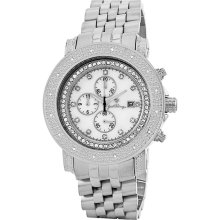 Mens Just bling 0.16 CT Round Diamond Eclipse watch JB-6114-B