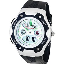 Men's Multi-Functional And Calendar Analog PU - Digital Automatic Wrist Watch