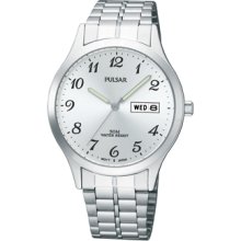 Mens Pulsar Stainless Steel Silver Dial Watch