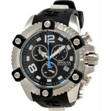 Men's Reserve Arsenal Chronograph Stainless Steel Case Black Dial Rubber Strap