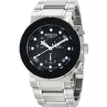 Men's Reserve Chronograph Stainless Steel Case and Bracelet Black Dial
