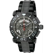 Men's Reserve Stainless Steel Case and Bracelet Black Dial Chronograph