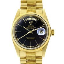 Men's Rolex President Barked Day-Date Watch 18048 White Dial