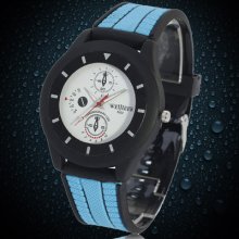 Men's Russia Military Army Pilot Sports Clock Quartz Analog Silicone Wrist Watch
