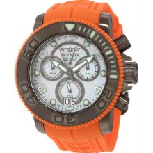 Men's Sea Hunter Pro Diver Chronograph Stainless Steel Case Rubber Strap Mother