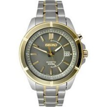 Men's Ska546 Seiko Automatic Kinetic 3-hand With Date Stainless Steel Watch