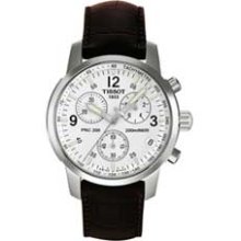 Men's Tissot PRC 200 Chronograph Watch with White Dial (Model: