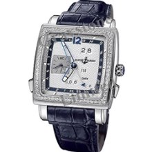 Men's Ulysse Nardin Quadrato Dual Time Perpetual 42mm Watch - 320-90B/61