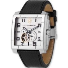 Mens White Square Dial Automatic Watch