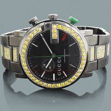 Mens Yellow Diamond Watch: GUCCI G Chrono 6.00ct