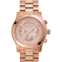 Michael Kors 'Large Runway' Rose Gold Watch