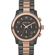 Michael Kors Men Mk8189 Two Tones Runway Chrono Dial Date Watch