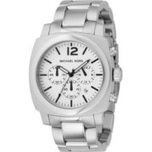 Michael Kors Michael Kors Sport Steel Chronograph Watch with White Dial MK8117