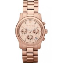Michael Kors Mk5128 Rose Gold Chronograph Msrp$250