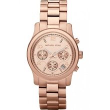 Michael Kors Mk5128 Rose Gold Chronograph Msrp$250