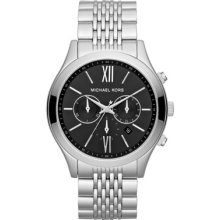Michael Kors Oversize Silver Color Stainless Steel Brookton Watch