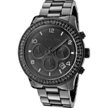 Michael Kors Runway Ceramic Glitz Mk5360 Oversize Unisex Chronograph Watch