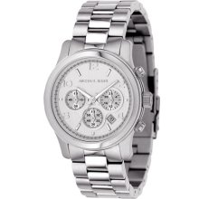 Michael Kors 'Runway' Chronograph Watch Silver
