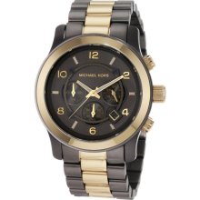 Michael Kors Runway Gunmetal And Gold-Tone Mens Watch MK8160