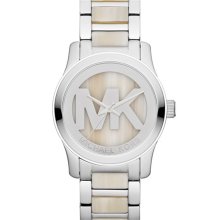 Michael Kors 'Runway' Logo Dial Bracelet Watch, 45mm