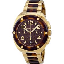 Michael Kors Tribeca Chronograph Brown Dial Ladies Watch MK5593