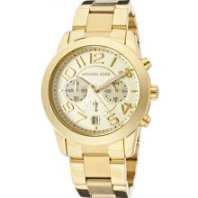 Michael Kors Watches Men's Mercer Chronograph Champagne Dial Gold Tone