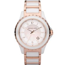 Michael Kors Women's Ceramics White Dial Watch MK5322