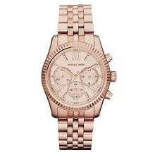 Michael Kors Women's Chronograph Rose-gold Dial Rose-gold Band Watch Mk5569