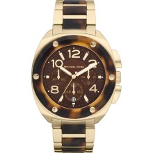 Michael Kors Women's Goldtone Brown Dial Watch MK5593