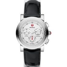 MICHELE Sport Sail Diamond Black Patent Leather