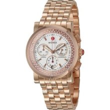 Michele Sport Sail Diamond Rose Gold Ladies Watch Mww01c000059