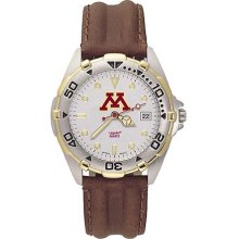 Minnesota Golden Gophers All Star Mens Leather Strap Watch