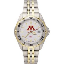 Minnesota Golden Gophers All Star Mens Stainless Steel Bracelet Watch