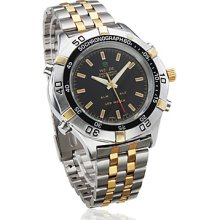 Mixed Colors Gold And Silver Waterproof Wrist Watch WH-905