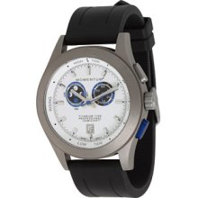 Momentum Tide Men's Quartz Watch With White Dial Analogue Display And Black Rubber Strap 1M-Sp96w1b