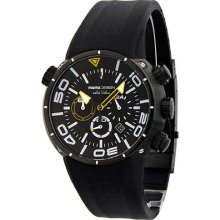 Momo Design Diver Pro Due Black Dial Chronograph Black Rubber Men ...