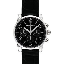 Mont Blanc Mens 09669 TimeWalker Chronograph Automatic Steel/Steel Bracelet Watch