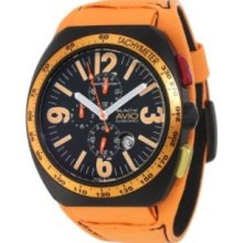 Montres De Luxe Men's BK4805 Avio Aluminum Black PVD Chrono Cuff