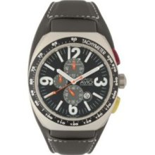 Montres De Luxe Men's BK4800 Avio Aluminum Gray PVD Chrono Cuff