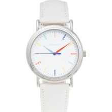 Monument Women's Colorful Dial Synthetic Leather Strap Watch (MMT4522)