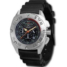 MTM Special Ops Mens Patriot Stainless Watch - Black Rubber Strap - Carbon Fiber Dial - MTM-PSRS