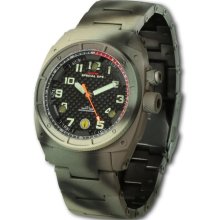 MTM Special Ops Mens Falcon Camo Analog Stainless Watch - Camouflage Bracelet - Carbon Fiber Dial - MTM-FCS