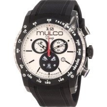 Mulco MW1-29878-021 White Dial Black Silicone Strap Unisex Watch