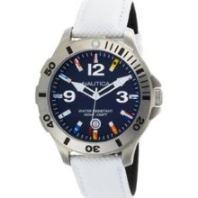 Nautica BFD White Diver Flag Mens Watch N12568G