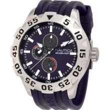 Nautica N15606G BFD 100 Multifunction Purple Rubber Men's Watch