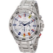 Nautica N20503G NST Silver Dial Chronograph Bracelet Men's Watch
