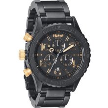 Nixon 42-20 Chrono (Matte Black/Gold)