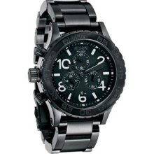 Nixon 42-20 Chrono Black Dial Chronograph Stainless Steel Mens Watch