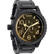 Nixon - 51-30 Chrono Watch - Matte Black / Orange Tint